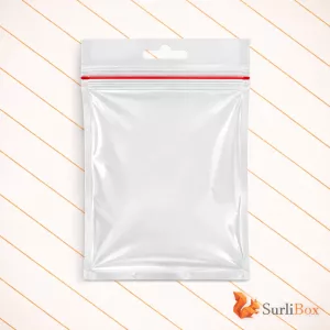 Пакет Zip-Lock с прозрачной стороной и европодвесом
