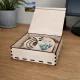 Вечный календарь из фанеры с УФ-печатью и гравировкой
