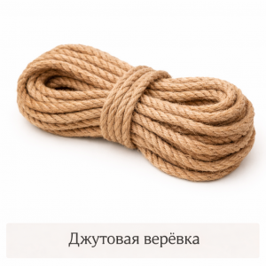 Джутовая верёвка для ручек коробочек