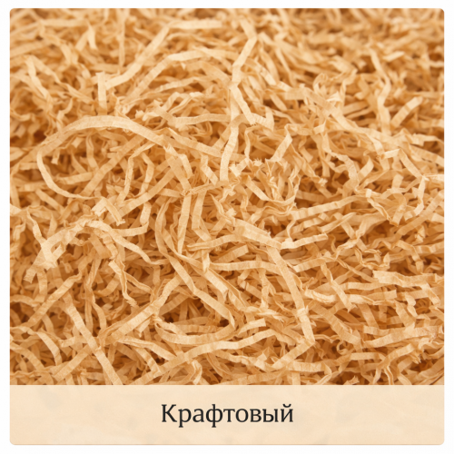 Подарочный наполнитель для коробок "Крафт"