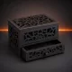 Шкатулка из фанеры с выдвижным ящиком