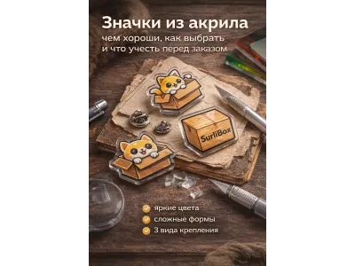 Полезная статья: значки из акрила